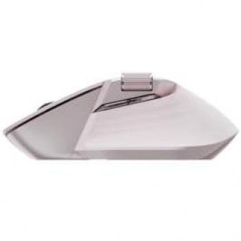 Ratón Ergonomico Rapoo MT760L Inalámbrico Multimodo Bluetooth 4000 DPI Rosa