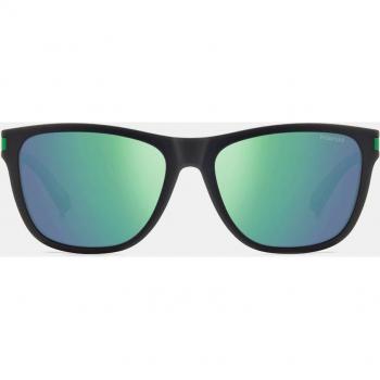 Polaroid Unisex Polarized Square Sunglasses PLD 2138/S Matte Black Green Grey Mirror