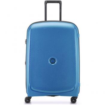 Maleta Trolley Delsey Belmont Plus, Azul, 70.5 CM, 4 Ruedas Dobles