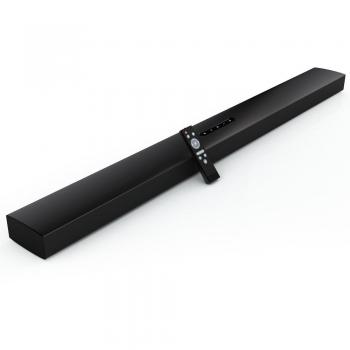 Meidong Bluetooth Reducción Activa de Ruido Barra de Sonido TV 12 Altavoces 72 Watt Hifi Surround Bass Altavoces TV para 50 Pulgadas TV Montaje de pared 2.0 Channel con Control Remoto