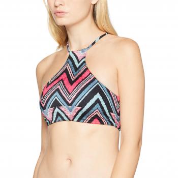 Billabong g.s.m. Europe Mujer S. Sear ergonómico High Neck Bikini Parte Superior, Mujer, S.Searcher High Neck, Ethno Blue Wave, Medium
