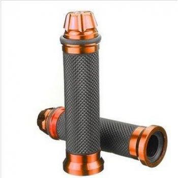 Alamor La Manija De Aluminio De La Bici De La Suciedad De La Motocicleta Del Cnc 22M M Agarra El Manillar De Goma-Naranja