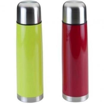 Metaltex Termo Acero INOX. 'Galaxy' 1 LT, Rojo y Verde, Estándar