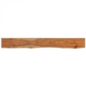 Estante Pared Rectangular Madera Acacia Borde Vivo 140x20x2,5cm