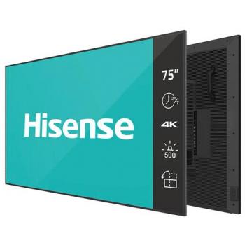 Pantalla de señalización Hisense 75DM66D 190,5 cm (75) LED Wi-Fi 500 cd/m² 4K Ultra HD Negro con Procesador Integrado Android 11 y operación 24/7