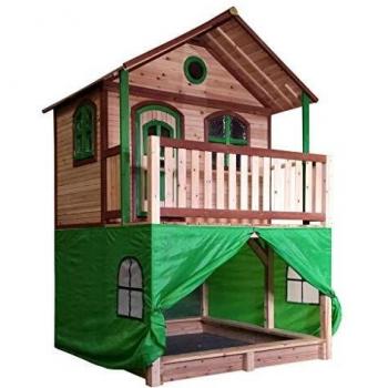 Carpa Axi para Casa de Juegos Plástica Verde, Impermeable y Resistente a UV, Garantía 2 Años