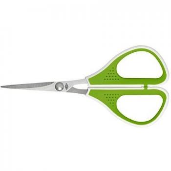 Tijeras Silueta WEDO Comfortline, Puntiagudas, 11.4 cm, Acero Inoxidable, Color Verde Manzana