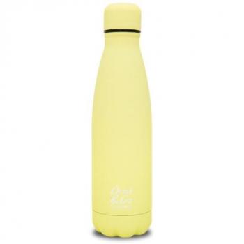 Botella Térmica Acero Inoxidable 500ml Color Amarillo Pastel