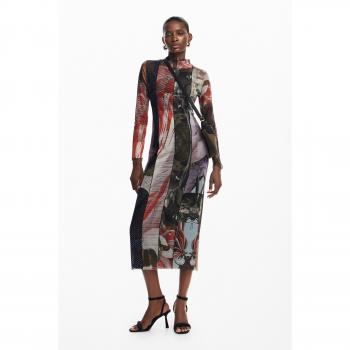 Desigual Carson Women's Slim Fit Multicolor Bodycon Dress