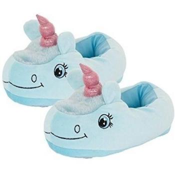 Unicornio Felpa Suave Calentar Zapatillas Zapatos 1 talla para todos, 36-41