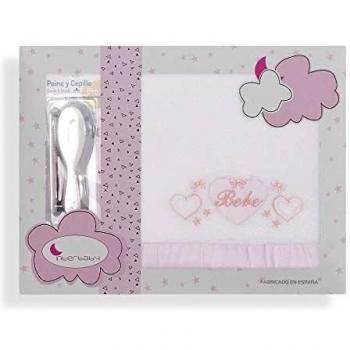 Sábana Cuna Coralina Corazón Bebé Blanco Rosa + Peines de Regalo