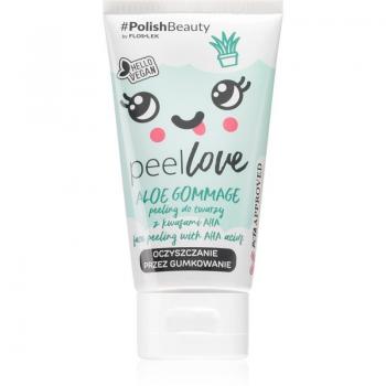 Floslek PEELLOVE Aloe Gommage Peeling Facial Exfoliante Limpiador con AHA y Ácido Mandélico 75 ml