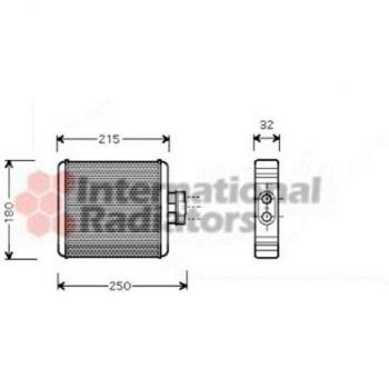 Van Wezel 58006196 intercambiador de Calor – Interior Calefacción