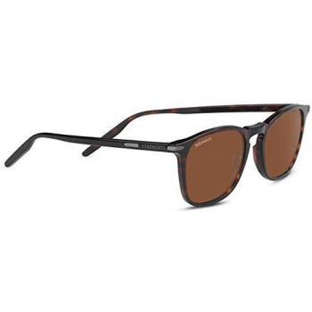 Serengeti Delio 8949 Shiny Dark Havana Polarized Mineral Sunglasses for Drivers - One Size