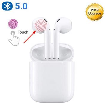 2019 - Auriculares inalámbricos con Bluetooth hasta 18 Horas de Tiempo de reproducción con Funda de Carga portátil para iOS Android