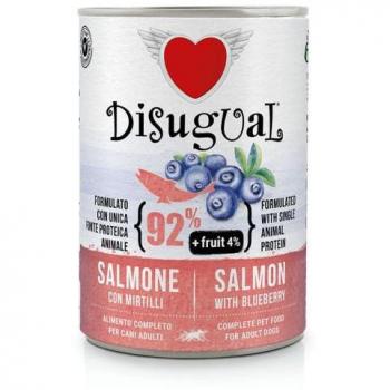 Disugual Comida Húmeda Fruit de Salmón con Arándanos para Perros Adultos - 150 GR