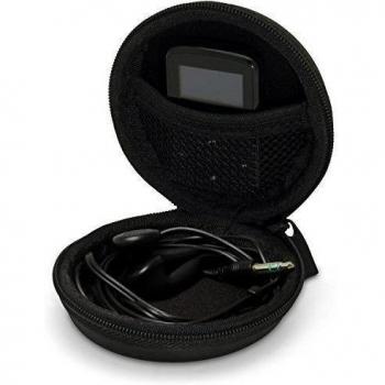 igadgitz Negro EVA Funda de Transporte Estuche Zip Bolsa para Yurbuds Inspire, Signature Series ITX, Venture Talk Pro, Leap Wireless, Venture Duro Auriculares