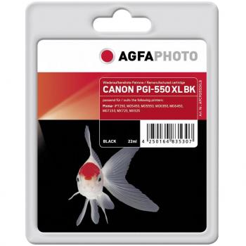 Agfaphoto APCPGI550XLB - Cartucho de tóner adecuado para IP7250, color negro