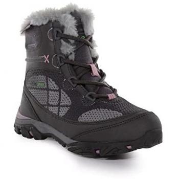 Regatta Kids Eco-Friendly Hawthorn Evo Walking Boots - Granite Fragrant Lilac, Size: UK Junior 5