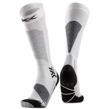 Calcetines X-Socks Esquí Discover OTC Mujer Blanco/Gris Talla 37-38