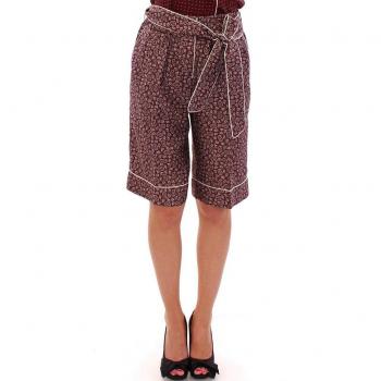 Dolce & Gabbana Red PAJAMA Silk Shorts - IT36|XXS