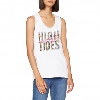 Only Onldina S/l High/Sunshine Top Box Jrs, Camiseta sin Mangas para Mujer, Blanco