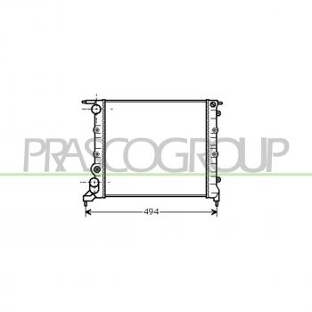 Radiador de Refrigeración del Motor PRASCO RN023R015