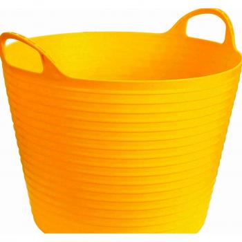 Trog Flexible FlexBag 42L Amarillo - Contenedor Transportable para Alimento de Caballos