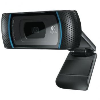 Logitech B910 -Webcam HD 720p, color negro
