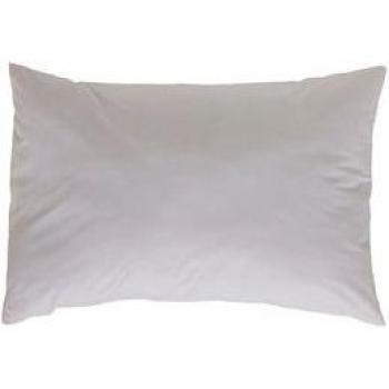 Funda de almohada lisa algodón 45x155 cm