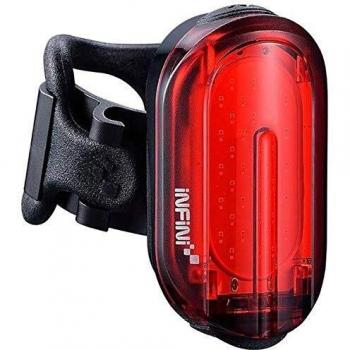 Luz Trasera Infini Olley R USB - 38 LEDs, Color Negro y Rojo