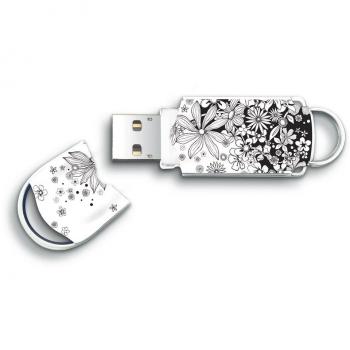 Integral Europe CLE USB Xpression 16GB Flower - Memoria USB de 16 GB