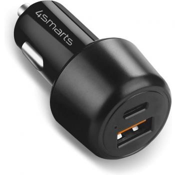 Cargador de coche 4smarts VoltRoad Ultimate 83W con PD y QC, negro
