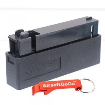 L96 25rd Cargador para Well MB01, MB04, MB05, G22 and G21 Airsoft Bolt Action - AirsoftGoGo Llavero Incluido