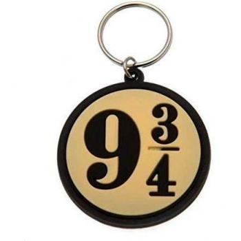 HARRY POTTER Platform 9 ¾ Rubber Keyring - Official Merchandise