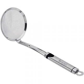 Bergner Gizmo Colador Plano en Acero Inoxidable, 29 cm, SS 18/0