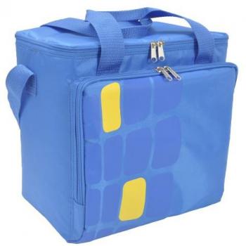 Bolsa Térmica Porta Alimentos Nevera 15 Litros Forro Interior PEVA, con Espuma Aislante, Color Azul