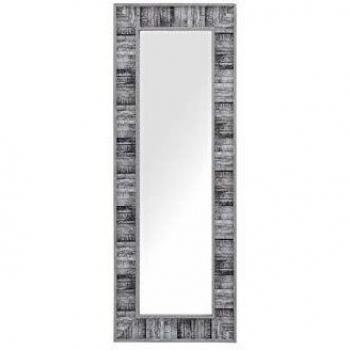 Espejo de pared marco de madera sintética gris 50 x 130 cm rectangular Rosnoen