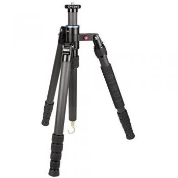 Trípode de Carbono Sirui S-2205-N, 5 Secciones, Altura 137 cm, Peso 1.4 kg, Carga Máxima 12 kg con Bolsa y Correa