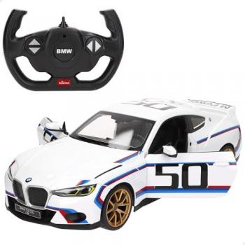 Coche teledirigido BMW 3.0 CSL RASTAR, licencia oficial, escala 1/14, 2.4 GH.z, 6 direcciones, funciona con pilas no incluidas, juguetes a partir de