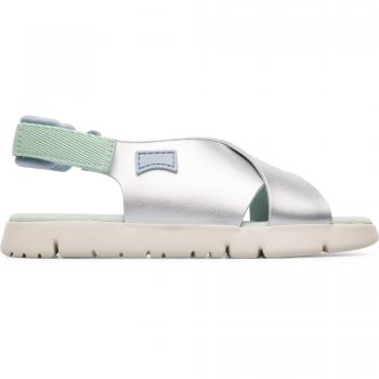 Camper Oruga Sandal Kids, Sandalias de Talón Abierto Niños, Gris