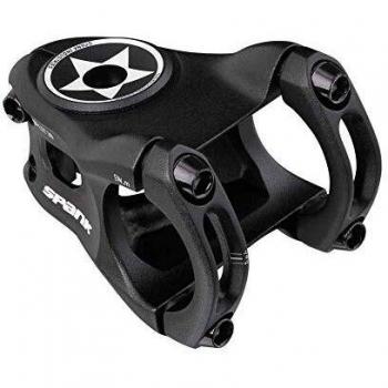 Spank Split Stem 31.8mm - Compact Lightweight Bicycle Stem in Black, Size 38mm