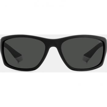 Polaroid Men's Rectangular Black Sunglasses with Polarized Lenses PLD 2135/S
