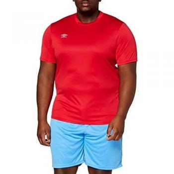 UMBRO Oblivion Camiseta de fútbol, Hombre, Rojo, L