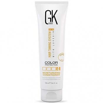 Acondicionador Hidratante GK HAIR Global Keratin (100ml) - Para Cabello Seco, Dañado, Teñido y Encrespado, Libre de Sulfatos, Protección del Color, Brillo y Su