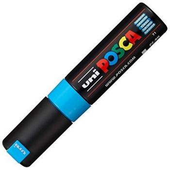 Uni-ball Posca PC-8K Marcador No Permanente Punta Biselada 8.0mm Color Turquesa