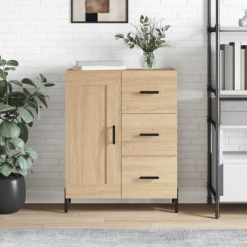 Aparador de madera de ingeniería 69,5x34x90 cm - Mueble de Almacenaje de Salón, Buffet para salón Moderno, Armario Auxiliar, Armario de Almacenamiento en roble Sonoma