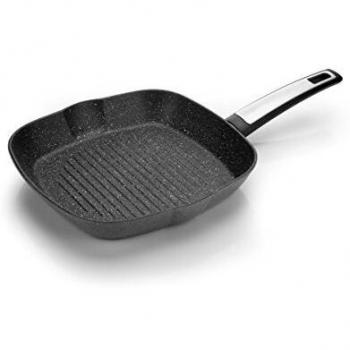 Tescoma ASADOR i-Premium Stone 26x26CM, Acero Inoxidable, Negro, 26x26 cm