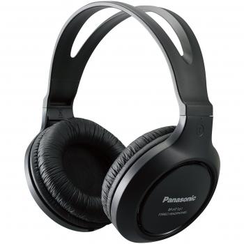 PANASONIC RP-HT161-K Full-Size Over-Ear Wired Long-Cord Headphones