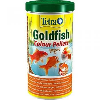 Piensos para peces Tetra Goldfish Mini Pellets - Alimento completo para jóvenes peces de colores en formato extrudido y granulados